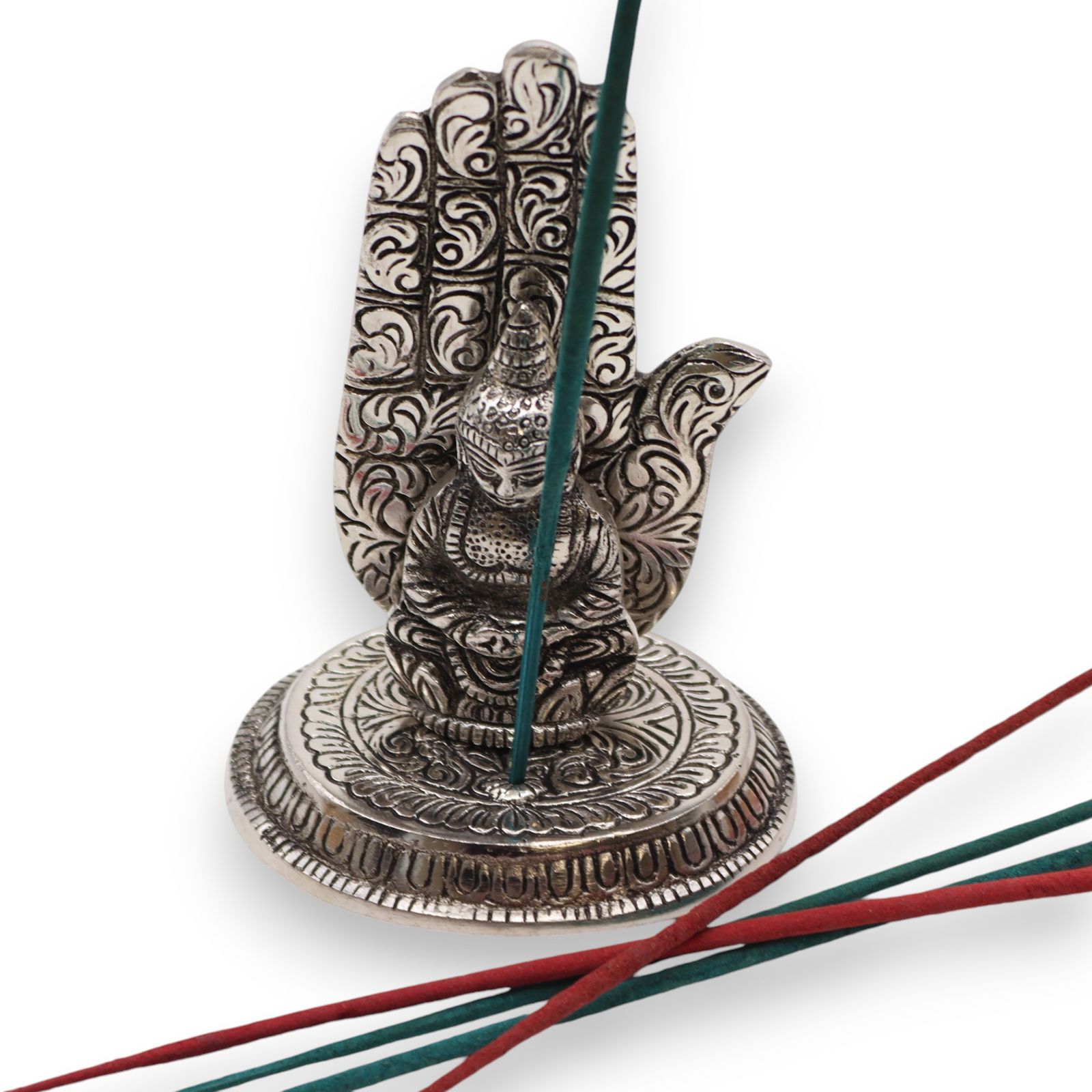 Räucherhalter – Hand Buddha 13x9 cm – Bild 2