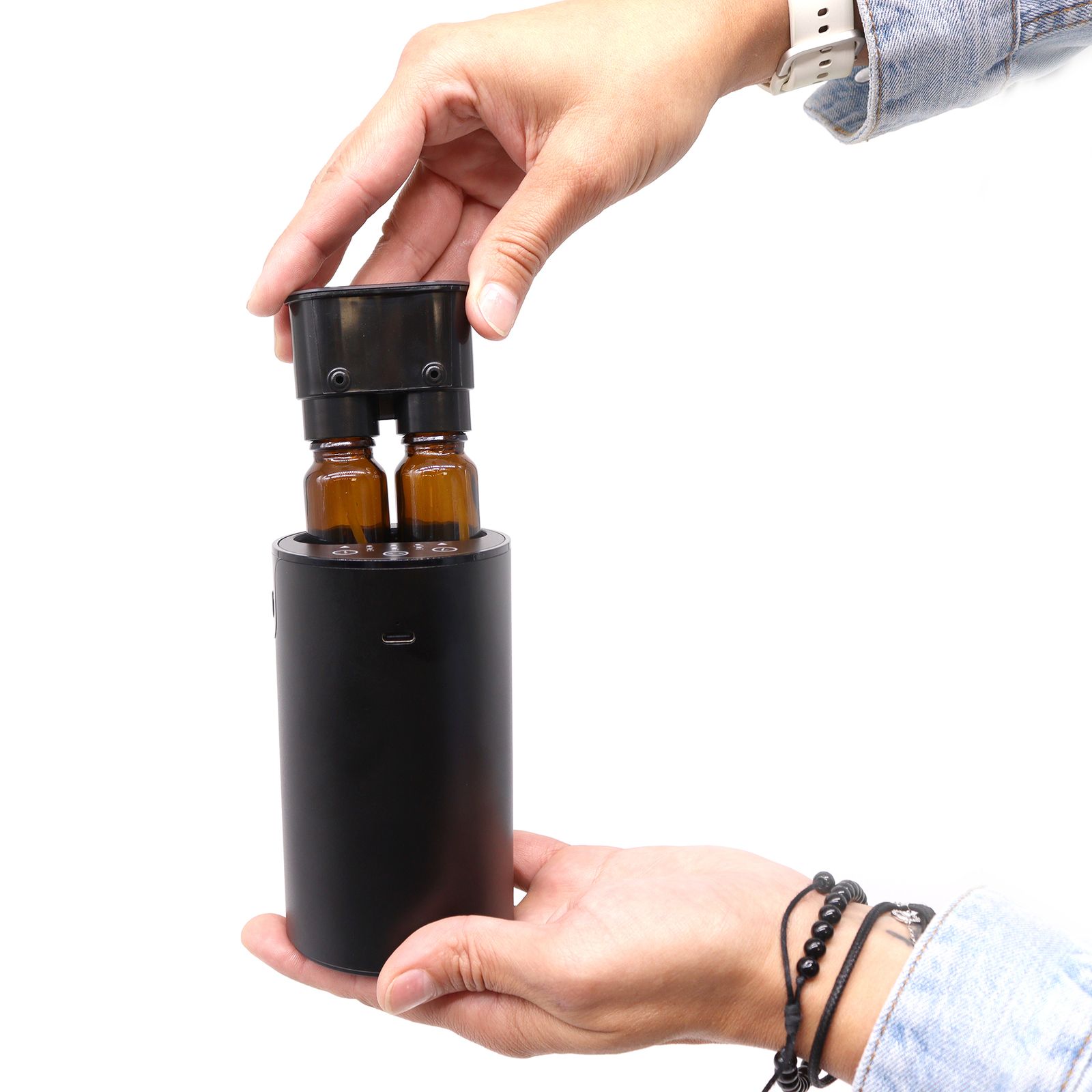 Wasserloser Aroma-Vernebler – zwei umschaltbare Aufnahmen & USB-C – Bild 2