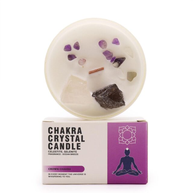 Chakra-Kristallkerzen – Crown Chakra
