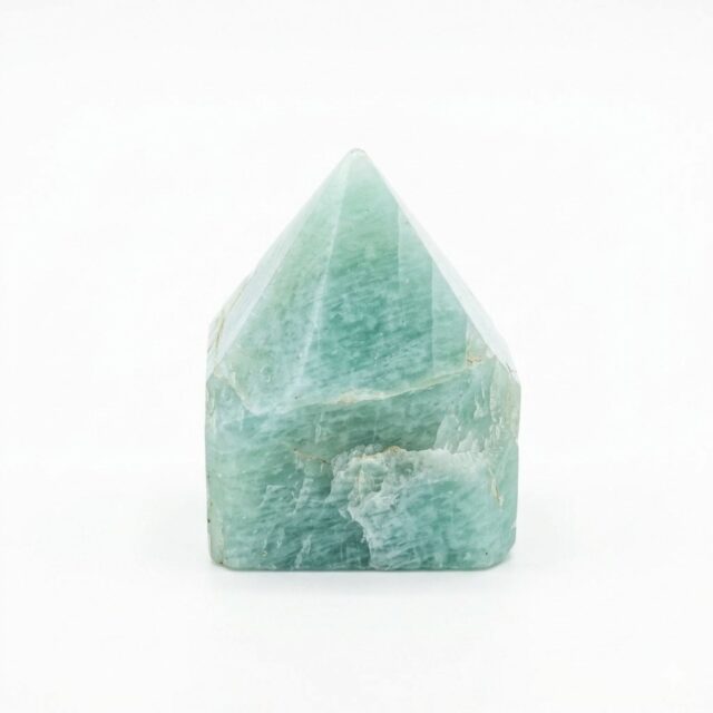 Edelsteinspitzen mit polierter Spitze – indisch Amazonite (ca. 5-6 Stück)