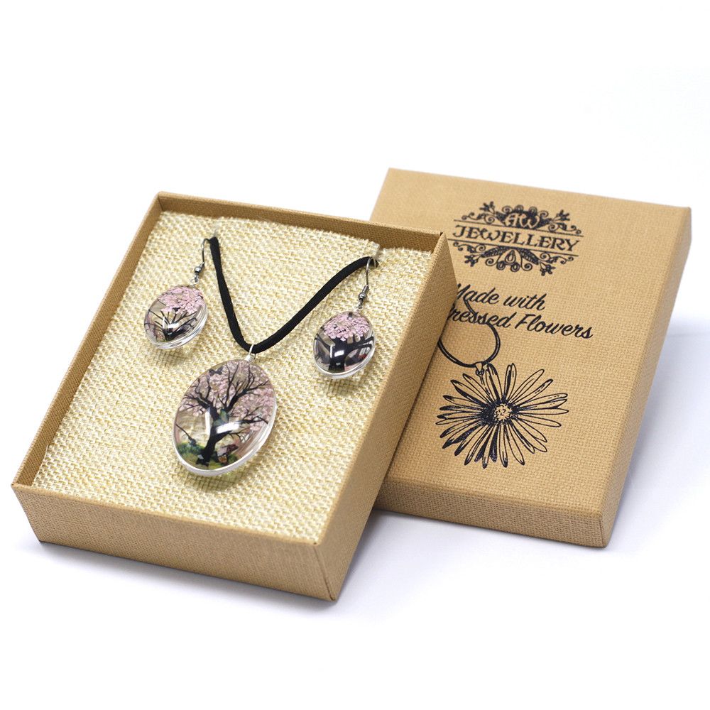 Schmuckset – Lebensbaum Set – Rosa
