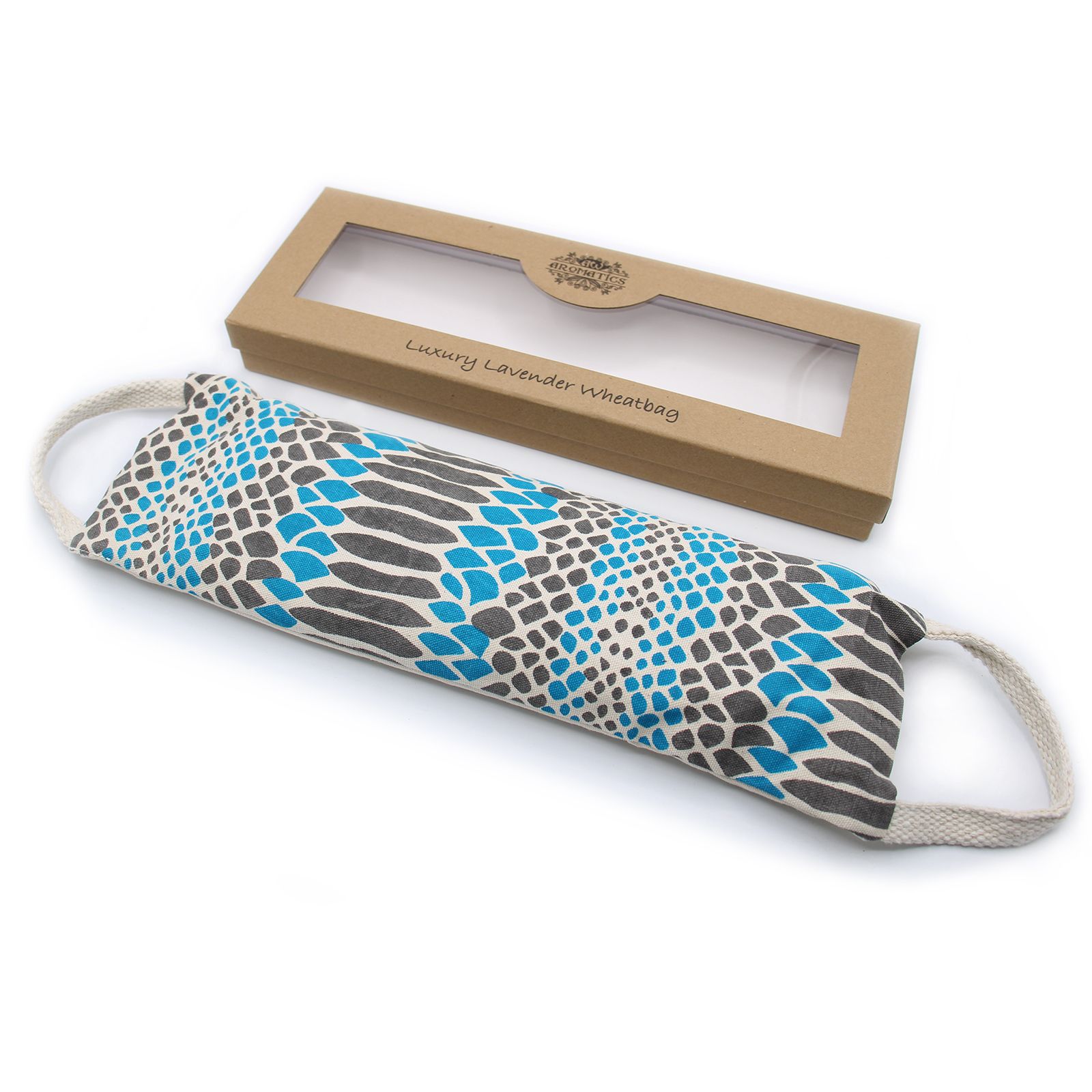 Massage-Accessoire – Lavendel-Weizenkissen in Geschenkbox – Blau Viper – Bild 3