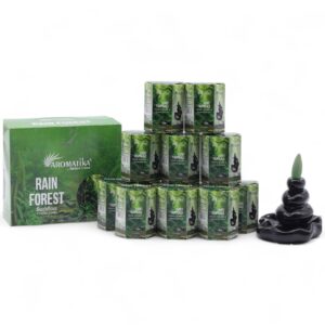 Räucherkegel – Masala Rückfluss Packung mit 10 – Rain Wald