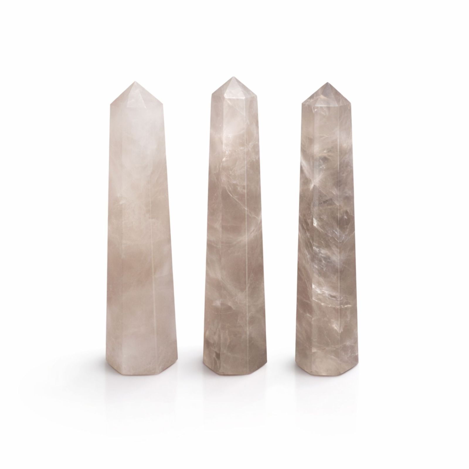 Sechskant-Edelsteinobelisk ca. 11 cm – Rauchquarz
