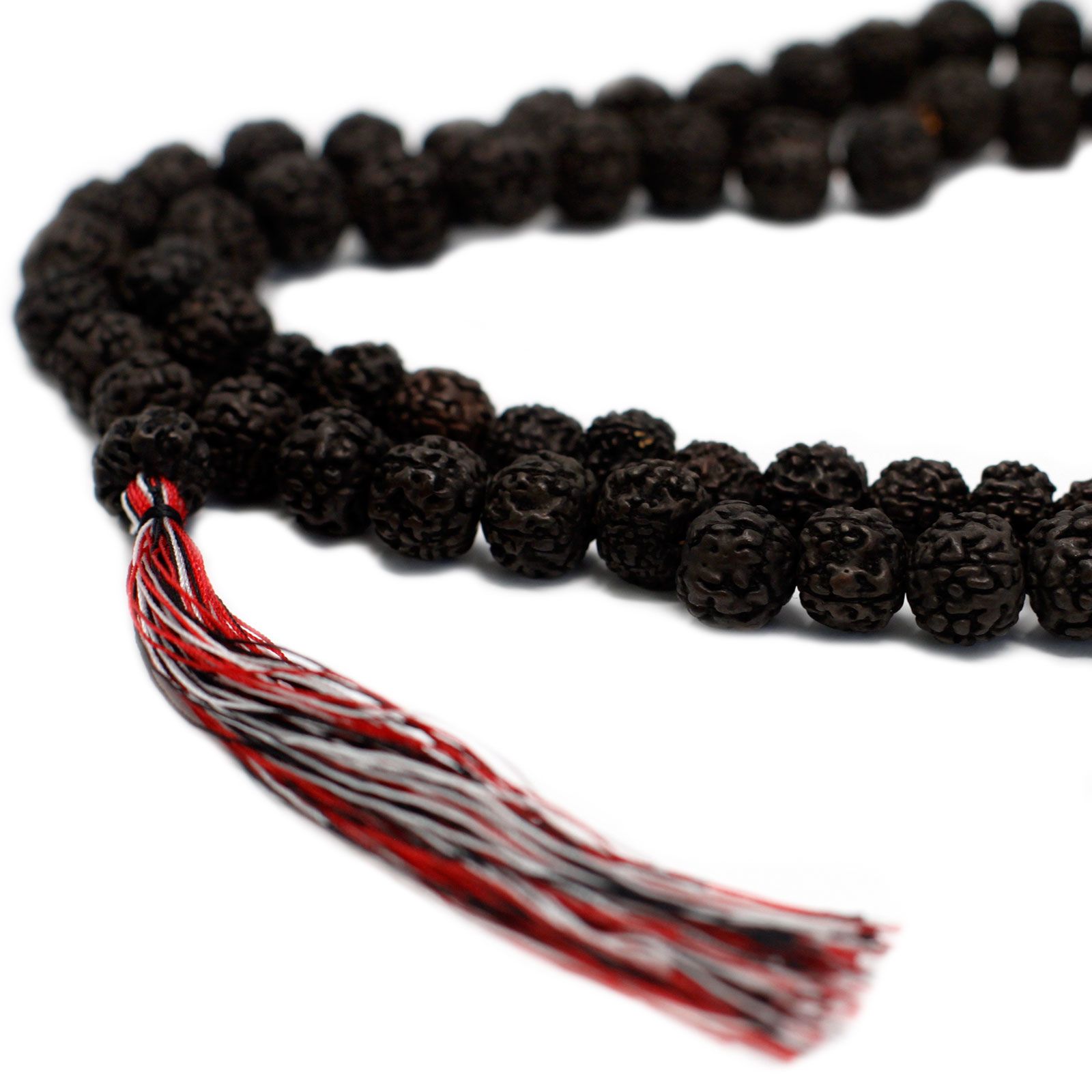 108 Rudraksha Mala – Dark – Bild 6