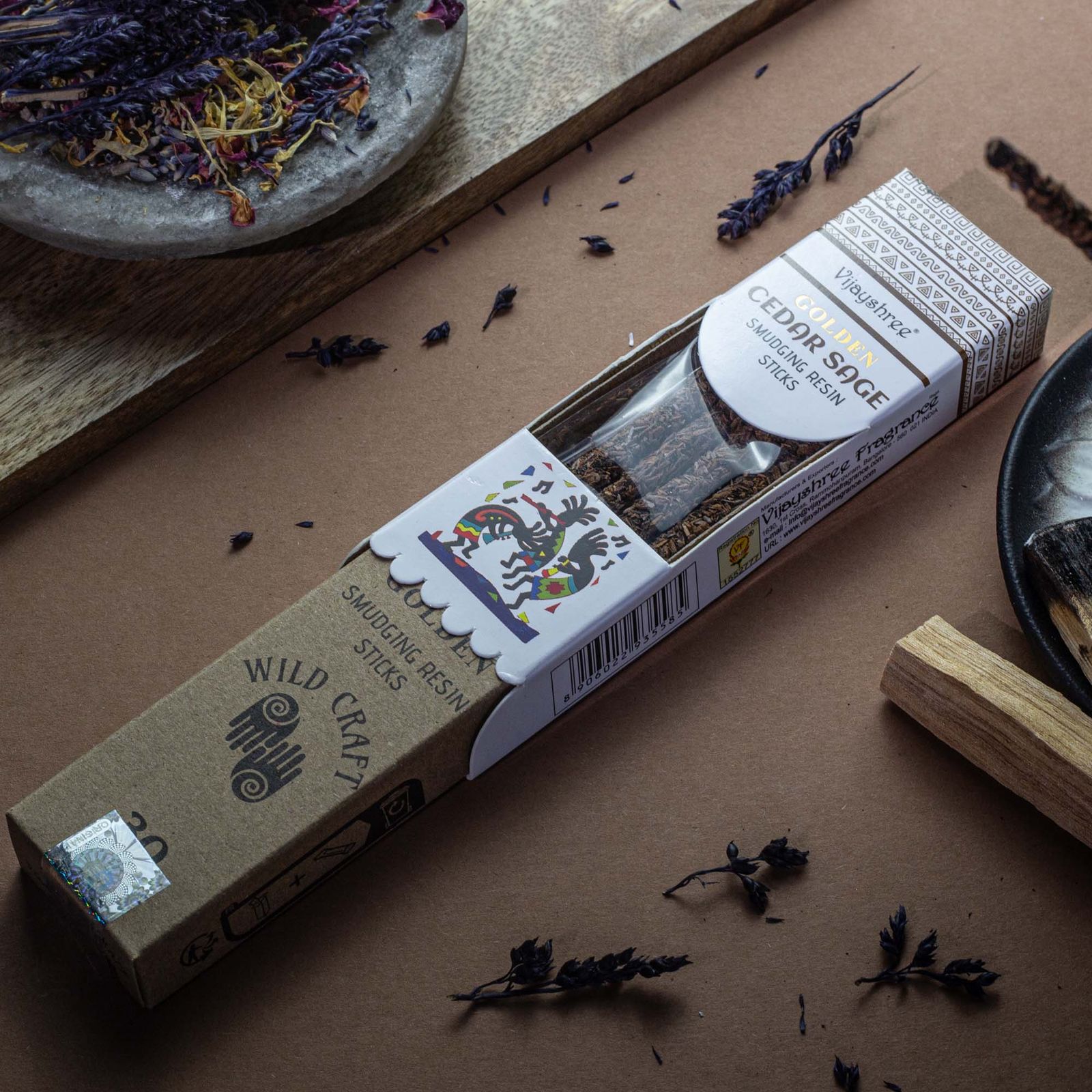 Räucherbündel – 30 g Golden Zeder Salbei Smudging Harz (6s) – Bild 4