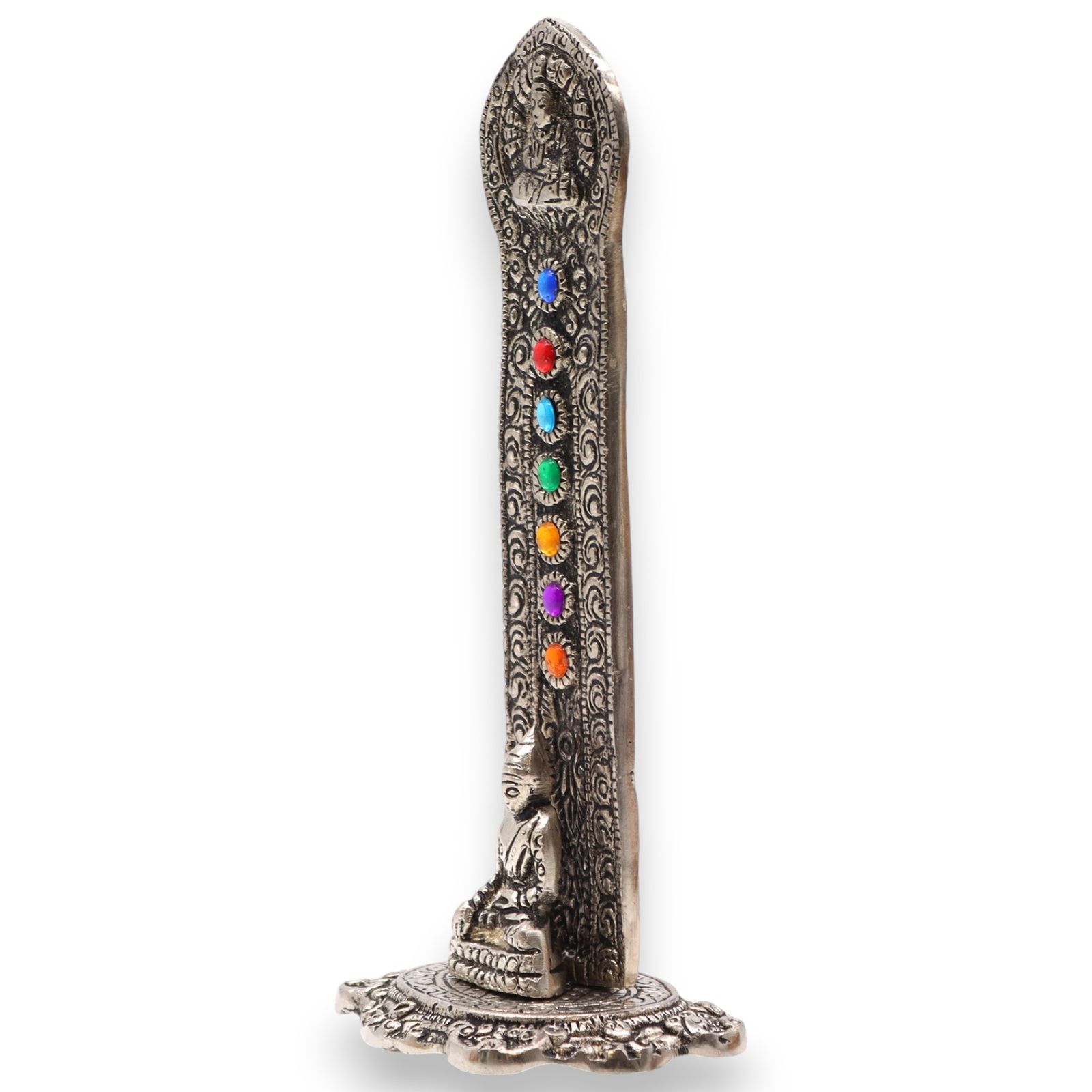 Räucherhalter – 7 Chakra Turm Buddha 16x6x7 cm – Bild 5