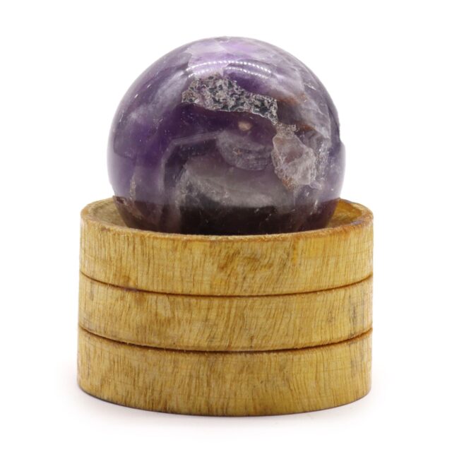 Edelsteinkugel 40 mm – afrikanisch Amethyst mit Ständer