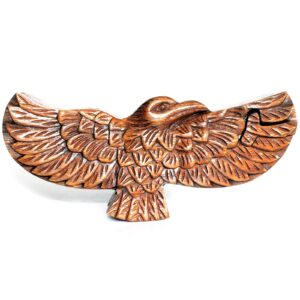 Bali-Puzzlebox -Adler mit ausgebreiteten Flügeln