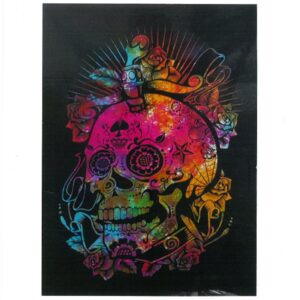 Baumwoll-Wandtuch – Totenkopf zum Tag der Toten