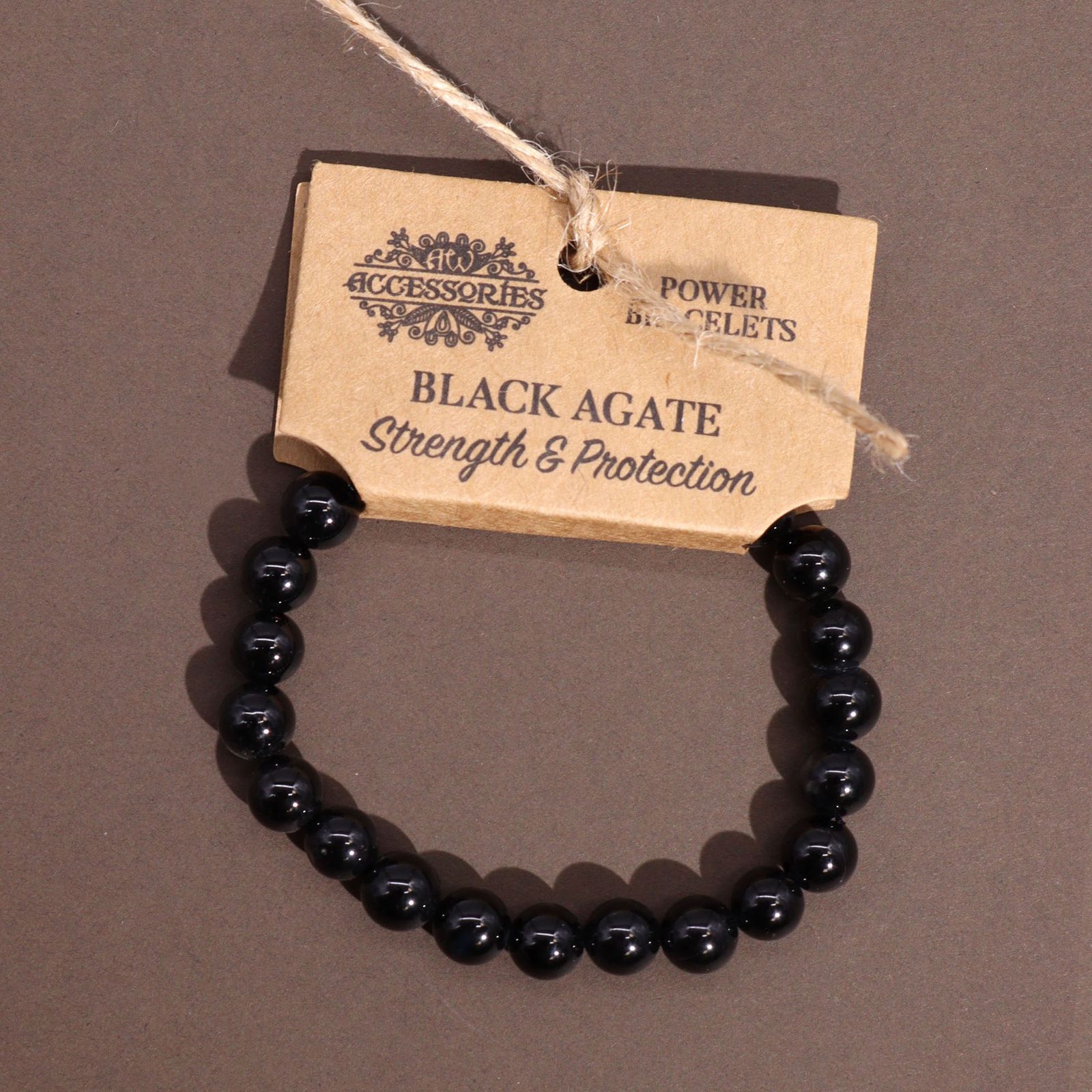 Armband – Schwarz Agate – Bild 2