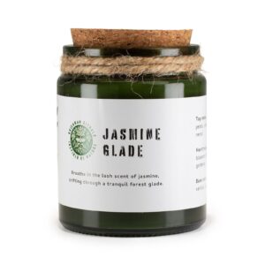 Sojawachskerze – Greenman Holzdocht Sojakerze – Jasmin Glade