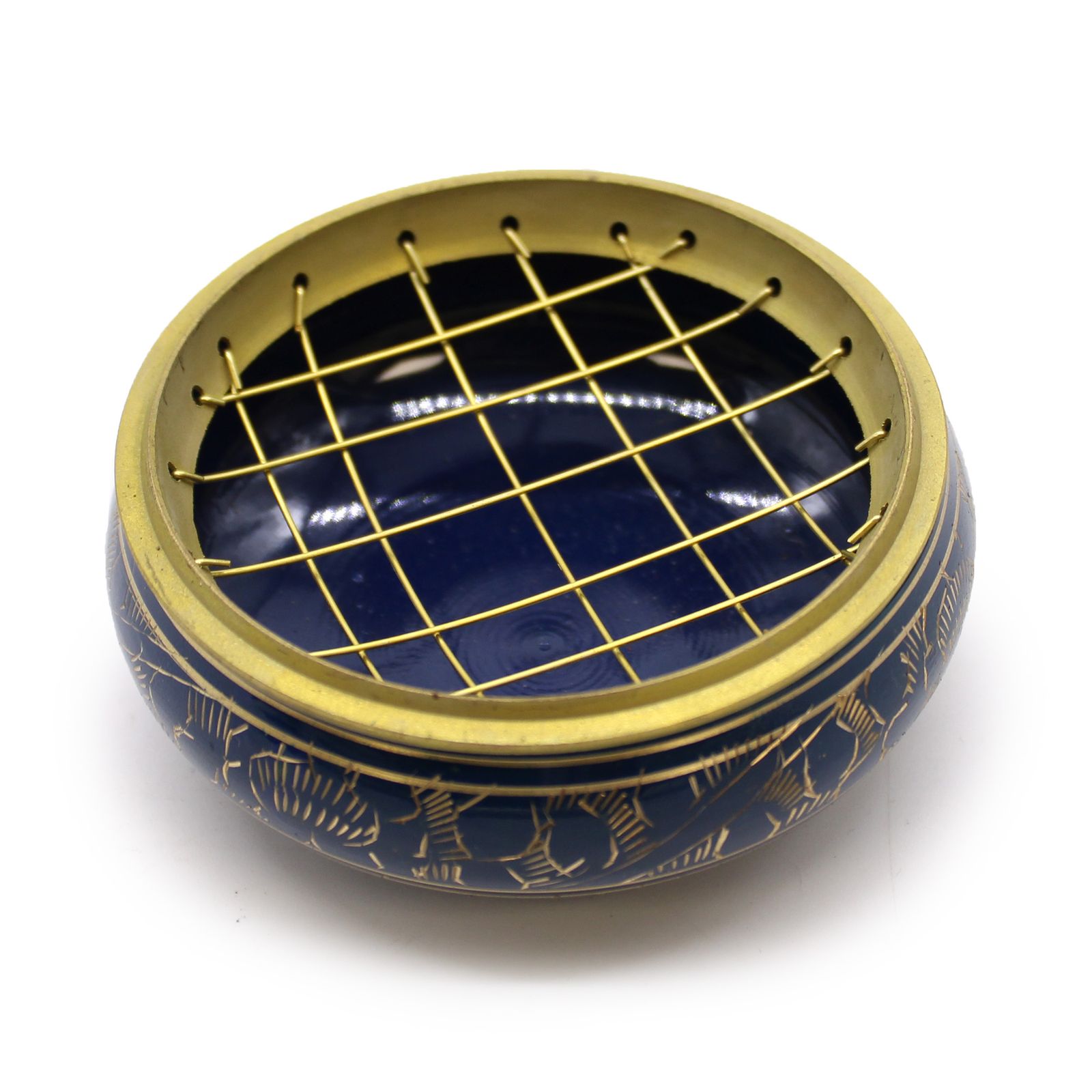 Räucherhalter – Chakra Aktivkohle Glas – Throat – Bild 3