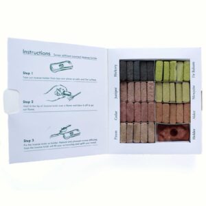 Räucherharz – Präsentation Set mit 70 Räucherblöcke mit Halter – 7 Earthy Himalaya Incenso