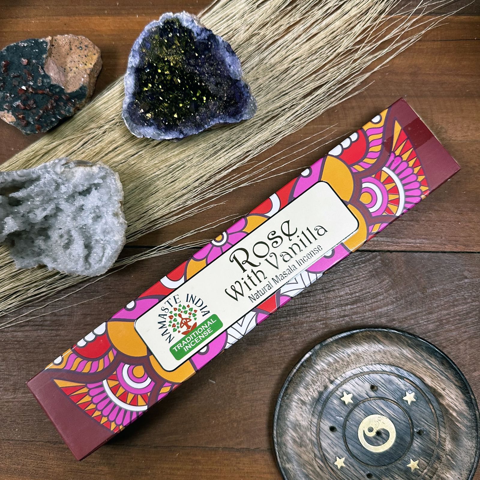 Räucherstäbchen – Namaste Mandala Masala – Rose mit Vanille – Bild 6