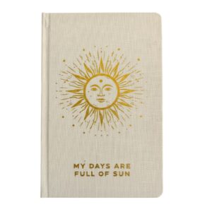 Dankbarkeitstagebuch – „My Days are Full of Sun“ – elfenbeinfarben, 120 Seiten