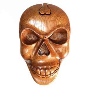 Bali-Puzzlebox -Totenkopf