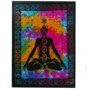 Baumwoll-Wandtuch – Chakra Buddha