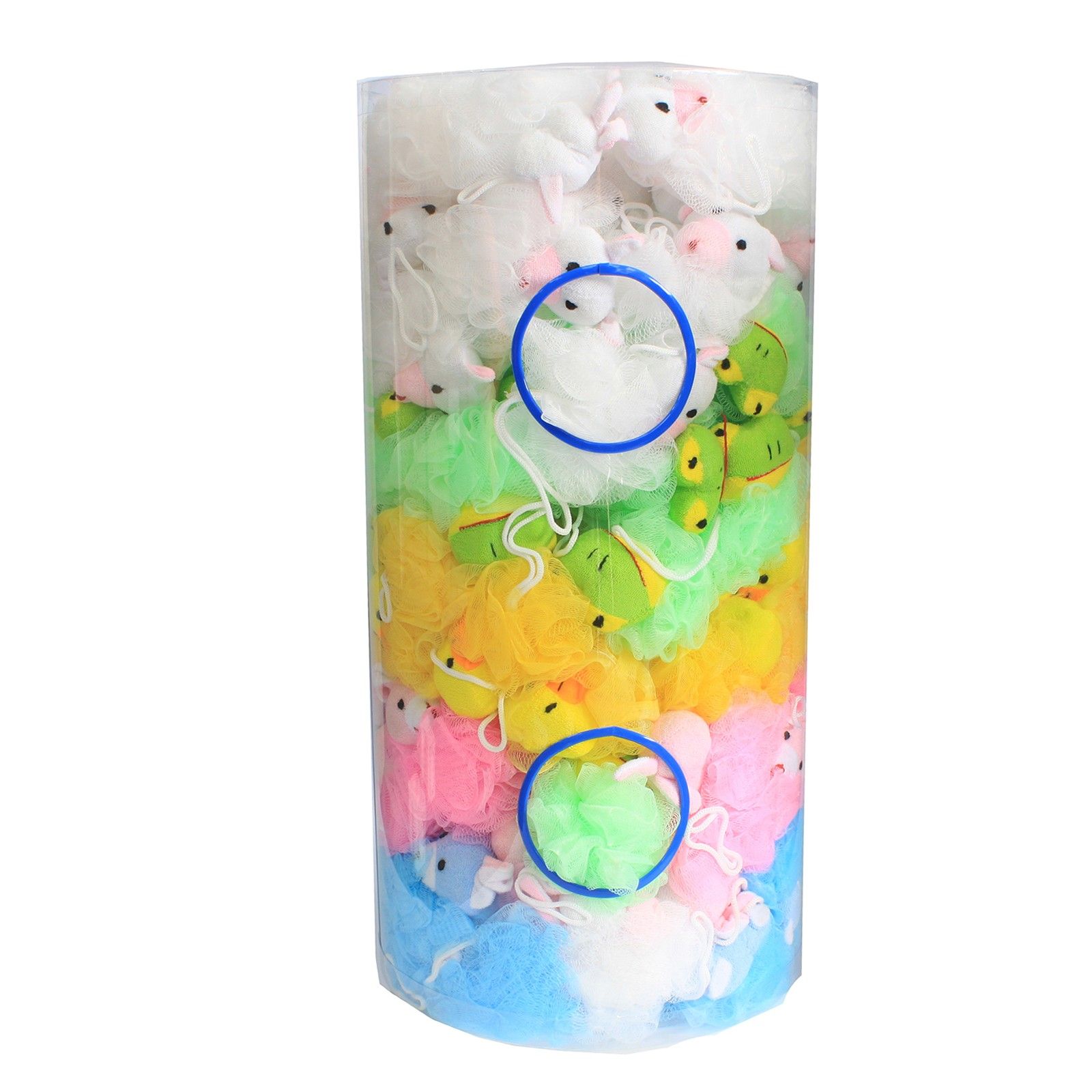 Badezubehör – Baumwolle Animal Scrunchies 5 sortiert (Präsentationsröhre) – 27gm – Bild 3