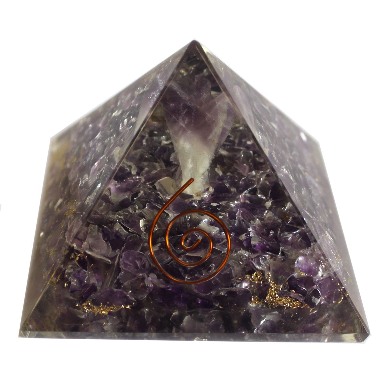 Große Orgonit-Pyramide 70 mm – Engel – Bild 7