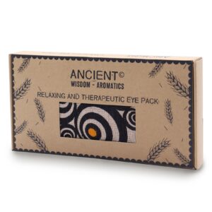 Massage-Accessoire – Augenkissen mit Lavendel aus Baumwolle und Jute in Geschenkbox – Illusion