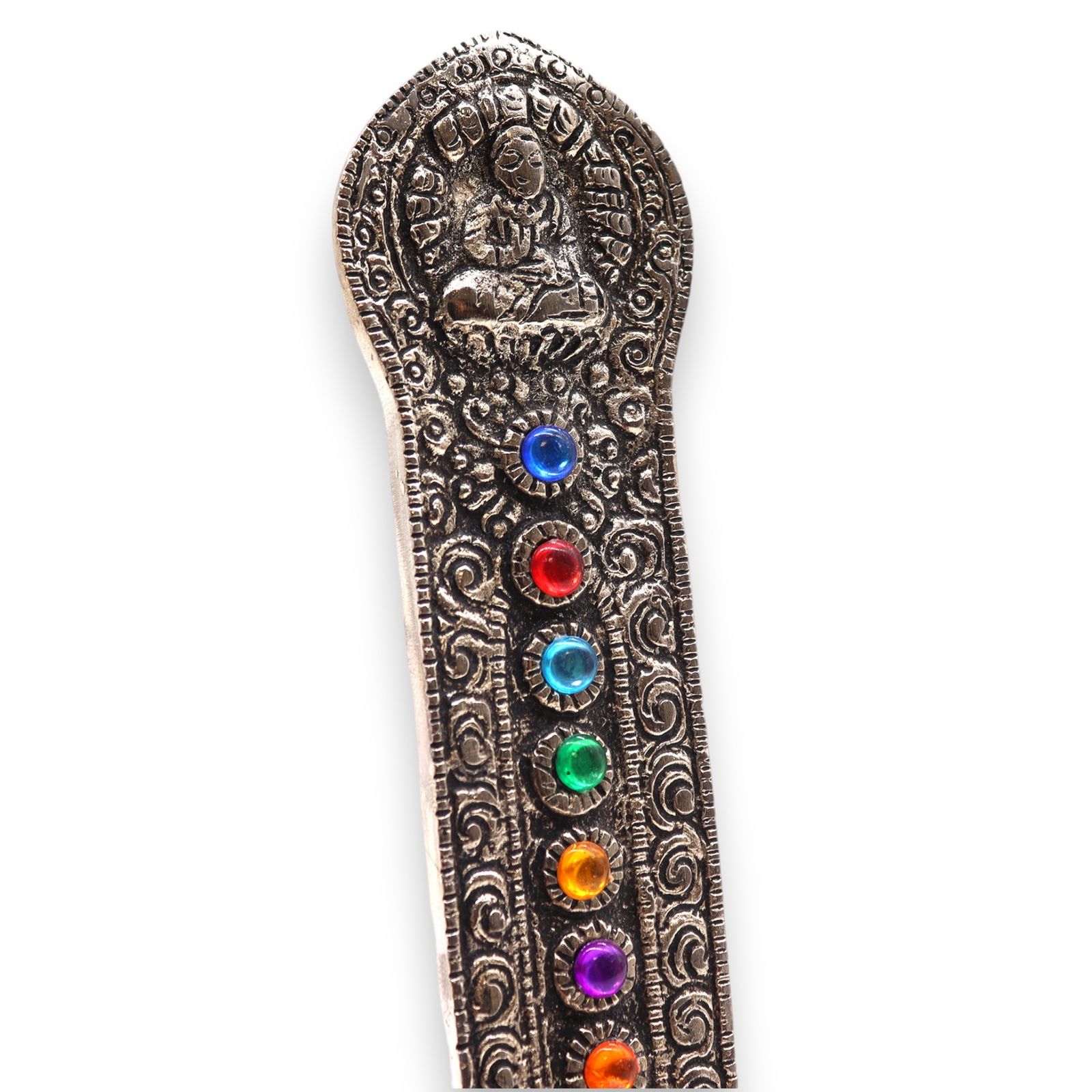 Räucherhalter – 7 Chakra Turm Buddha 16x6x7 cm – Bild 2