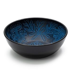 Aluminium-Klangschale – Zauberpilz – Blau (20 cm)