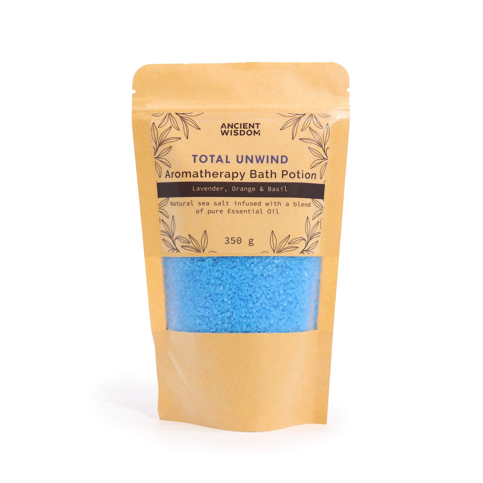 Badesalz – Aromatherapy Bath Potion in Kraft Bag 350g – Total Unwind – Bild 2
