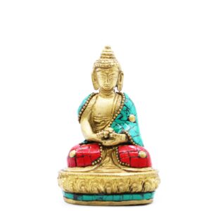 Buddha-Figur aus Messing – Amitabha – 9,5 cm