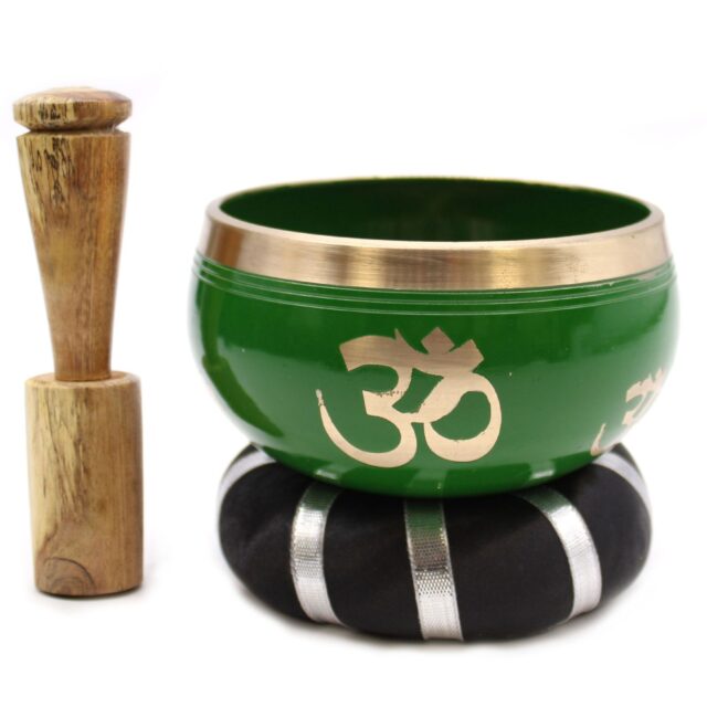 Lebensbaum Klangschalen-Set – Grün 10.7 cm