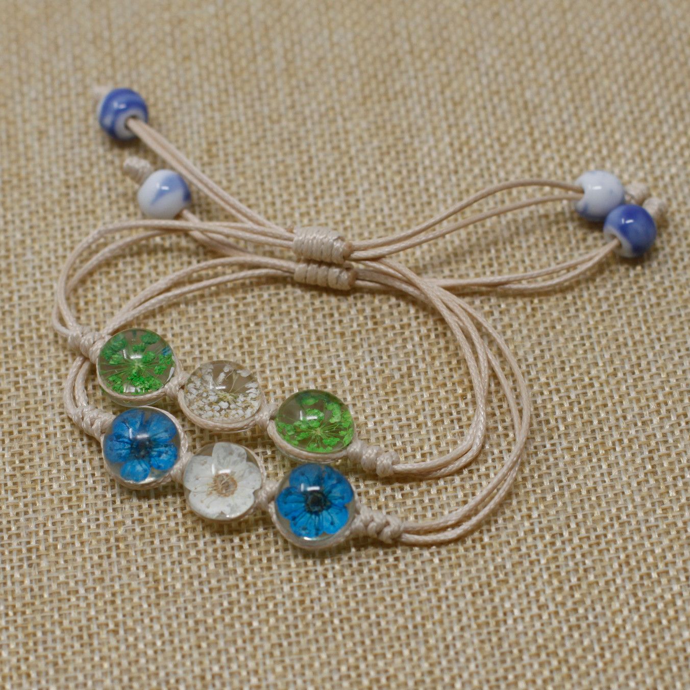 Schmuckset – Tri-Blume Armband – Bild 2