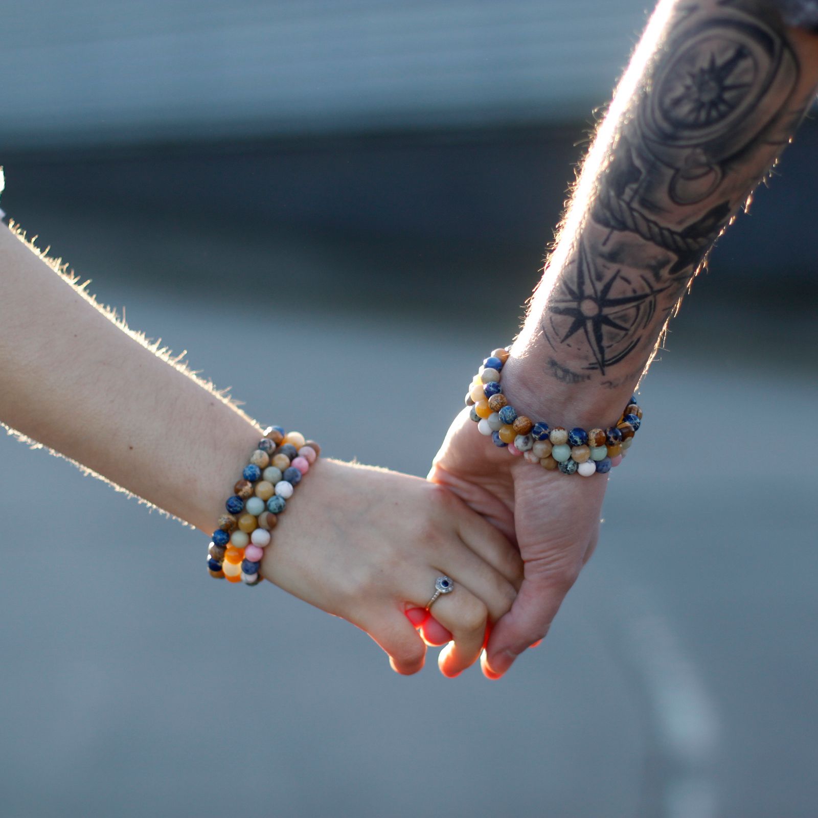 Armband – Power – Tigerauge & Schwarz Stein – Bild 7