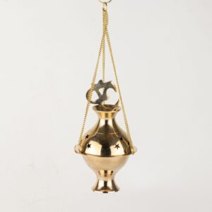 Räucherhalter – hängend Messing – Om