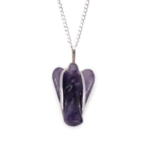 Edelstein Wächter Engel Anhänger – Amethyst