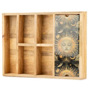Tarot-Tablett „Sonnengöttin“ mit Kartenhalter