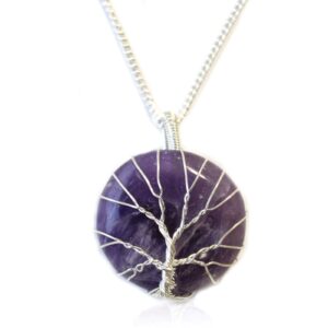 Lebensbaum Edelsteinkette – Amethyst