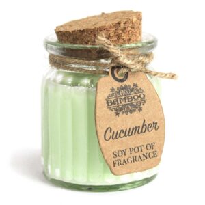 Sojawachskerze – Cucumber Duftkerze im Sojawachstöpfchen