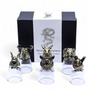 Gläser-Geschenkset – 6 Stück à 50 ml, Wilde Waldtiere