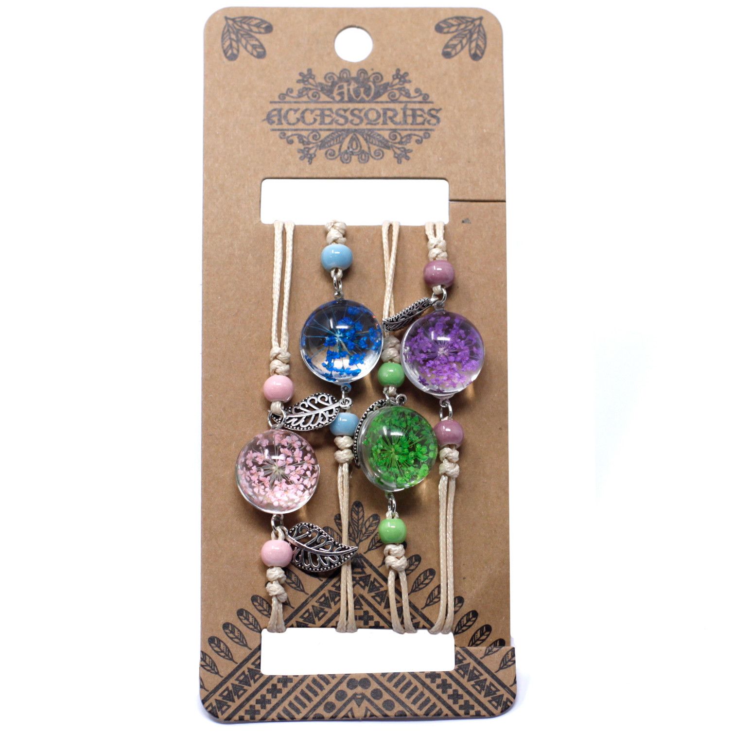 Schmuckset – Pretty Blume & Blatt Armband