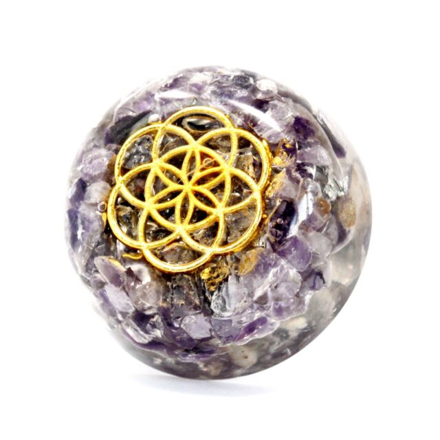 Orgonit-Tischobjekt – Amethyst Kuppel