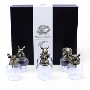Gläser-Geschenkset – 6 Stück à 100 ml, Fabelwesen