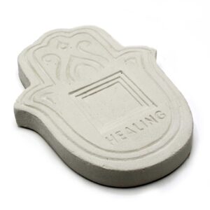 Räucherhalter – Healling Teller – Weiß Stein