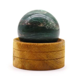 Edelsteinkugel 50 mm – indisch Jade mit Ständer