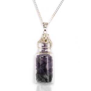 In Flasche Edelsteinkette – Amethyst