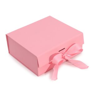 Faltbare Geschenkbox – Mittel, Rosa, 20 × 18.2 × 8 cm