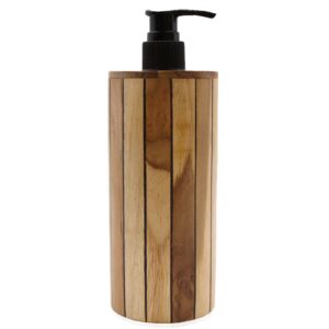 Seifenzubehör – Natur Teakwood Seifenspender – Rund