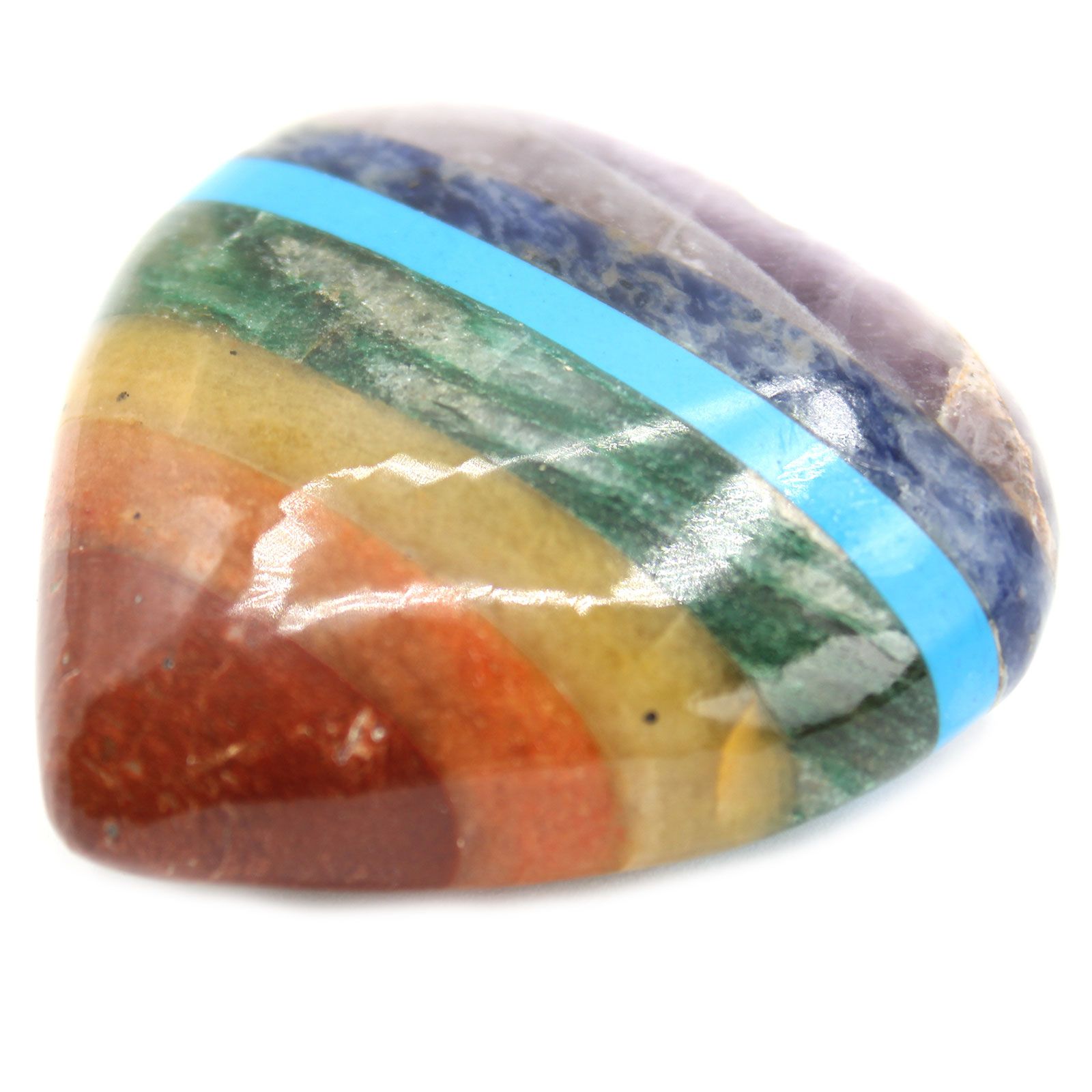 Chakra-Dekostein aus verbundenen Steinen – Herz – 45–60 mm – Bild 4