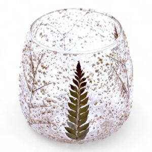 Kerzenhalter – Naturblumen im Glas – Gerade – Pino – (10x9 cm)
