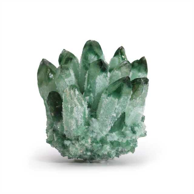 Quarz-Kristallgruppe – Grün Ghost Quarz (ca. 250-300 g 8 cm)