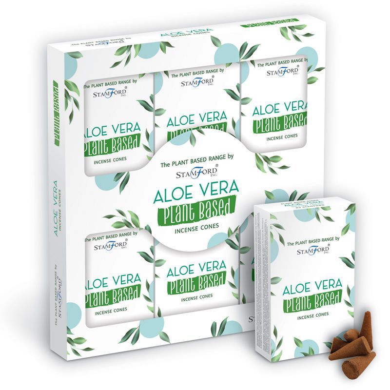 Räucherkegel – auf Pflanzenbasis – Aloe Vera – Bild 2